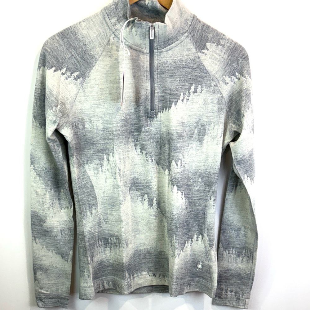 NWT Smartwool 1/4 zip merino wool Base layer size L